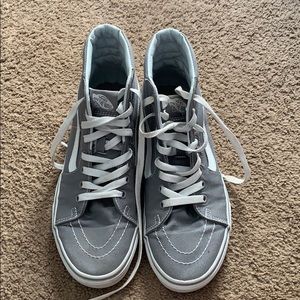 Grey high top vans